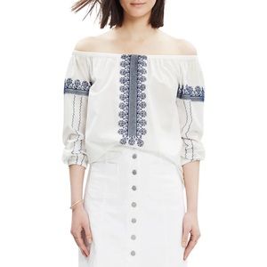 MADEWELL Folktale' Off the Shoulder Top